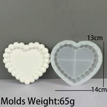 Bubble Storage Tray Silicone Mold DIY Resin Plaster Cement Gift Casting Mould Round Flower Cloud Heart Shape Coaster Home Decor