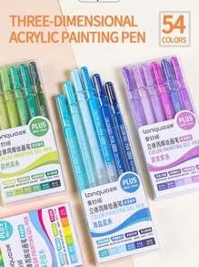 Set de stylos de papeterie mignons de 19 couleurs, idéal pour les notes artistiques, la peinture, le dessin, le coloriage, le surlignage, le marquage. Convient pour les journaux et les artisanats DIY pour la rentrée scolaire
