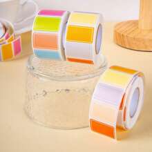 Approx. 500pcs Colorful Label Stickers, Waterproof Self-Adhesive Labels For Handwritten Names, Index Stickers, Storage & Organization,School Supplies,Back To School