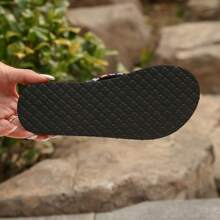 Chanclas de mujer con cuerda, plataforma trenzada de paja con tacón de 5cm de grosor, sandalias de cuña resistentes al desgaste y antideslizantes para vacaciones, playa y verano