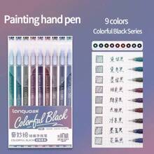 256/202/162/36/9/6 couleurs Set de stylos gel couleur dégradé avec baril transparent 0,6 mm pointe bille marqueur surligneurs. Convient pour le dessin, la mise en évidence, la prise de notes d'étudiants, la réalisation de manuels, l'usage de bureau, rentrée scolaire