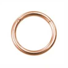 1-4 Pcs Stainless Steel Seamless Nose Rings/Piercing Jewelry, 6/8/10/12mm Twisted Unisex Punk Closed Hoop Earrings