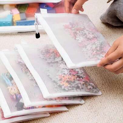 12 件网眼拉链袋、PVC 网眼拉链袋、防水塑料网眼拉链信封、文件夹、多用途网眼整理袋、透明文件收纳袋、返校、拉链文件袋、拼图玩具分类袋、铅笔盒、文件夹、办公用品收纳袋、礼品袋