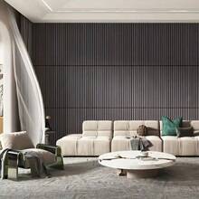 3D selbstklebende Holzmaserung Wandaufkleber, vertikale genutete Wandverkleidung, einfach zu installieren, abziehen und aufkleben, geeignet für TV-Rückwand, Wohnzimmer, Schlafzimmer, Büro, Decke, Wände, dekorative Tapete 118.1in X 15.75in - Verschiedenfarbig - Übersicht 9