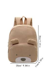 1PC Cute Children's Personalized Corduroy Customized Animal Backpack, Animal Backpack Can Be Customized Name, Suitable For Children's School Backpack | Back To School Gift, Creative Children's Day Gift, Children's Travel Backpack, Leisure Backpack, Perfect Gift Between Friends, Suitable For Daily Use,Multi-Functional,Ornamental,Letter,Stylish,Modern,Colorful,Cute,Adorable,Casual,Custom,Personalised,Unique,Customized,Ideal Gifts For Him,Ideal Gifts For Her - Type 1 - View 8