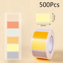 Approx. 500pcs Colorful Label Stickers, Waterproof Self-Adhesive Labels For Handwritten Names, Index Stickers, Storage & Organization,School Supplies,Back To School