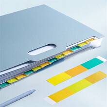 1 pieza Organizador de archivo de documentos vertical grande de 13 ranuras, bolso organizador de escritorio de oficina de gran capacidad para tamaño A4, portátil y multicapa, para almacenamiento de libros de estudiante, vuelta al colegio, útiles escolares - Versión horizontal - Ver 8