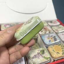 1set Miniature Floral Tin Boxes - Decorative Metal Jewelry Organizers With Hinged Lids, Compact Trinket Storage Containers, Ideal For Mother's Day Gifts, Small Party Favors, And DIY Crafts