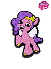 MY LITTLE PONY 1pc/12pcs My Little Pony Cute Cartoon Character Twilight Sparkle, Rainbow Dash, Pinkie Pie, Fluttershy Jelly Shoes, Shoe Flower & Shoe Charms