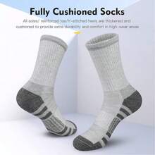 1 Par / 5 Pares / 10 Pares / 15 Pares / 20 Pares Meias Masculinas de Cano Médio, Meias Unissex Antimicrobiana, Absorventes de Umidade e Respiráveis, Adequadas para Corrida, Exercícios, Jogos de Bola, Ciclismo e Uso Diário