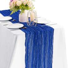 120-Inch (10ft/304.8cm) Purple Easter Cheese Cloth Bohemian Country Cheesecloth Tablecloth, Spring Decor For Weddings, Parties, Birthdays, Home - Multicolor - View 48