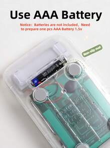 1pc Gradient Dopamine Calculation Mechanical Keyboard Round Shape, 10 Digit Large Display Suitable For Finance, Accounting, Students, Office Use, Ins Style, High-End Color, High Cost Performance (Random Shipment Of New And Old Versions)Need To Prepare Two Pcs AAA Battery 1.5v,School Supplies,Back To School