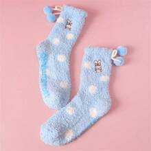 Sanrio Cartoon Schlaf Socken Cinnamoroll süße Plüsch Socken, gepolstert warm Socken für Zuhause, flauschige Boden Schlaf Strümpfe, Weihnachtsgeschenke