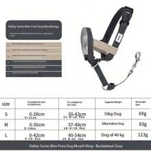 1 pièce Muselière pour chien de haute qualité, taille S/M/L pour grands/moyens/petits chiens pour prévenir la morsure, l'aboiement, le rongeage et la léchaison; 1 pièce Laisse et collier semi-p de haute qualité pour animaux de compagnie, anti-cassure pour petits/moyens/grands chiens, collier de marche haut de gamme; 1 pièce Laisse de haute qualité pour animaux de compagnie, anti-cassure et absorbant les chocs pour petits/moyens/grands chiens, laisse de marche haut de gamme, couleur aléatoire
