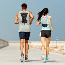 Hydration Running Vest Backpack(Only Backpack Without Bladder),Lightweight 5L Running Backpack,Camel Hydration Backpack Water Backpack,Breathable, Adjustable, Reflective Running Hydration Vest, For Cycling, Race, Hiking - Gray Classic - View 7