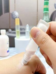 4 件/2 件 10 毫升木纹滚珠瓶，精油可再填充滚珠瓶，香水旅行便携式滚珠瓶 - 彩色 - 查看 4