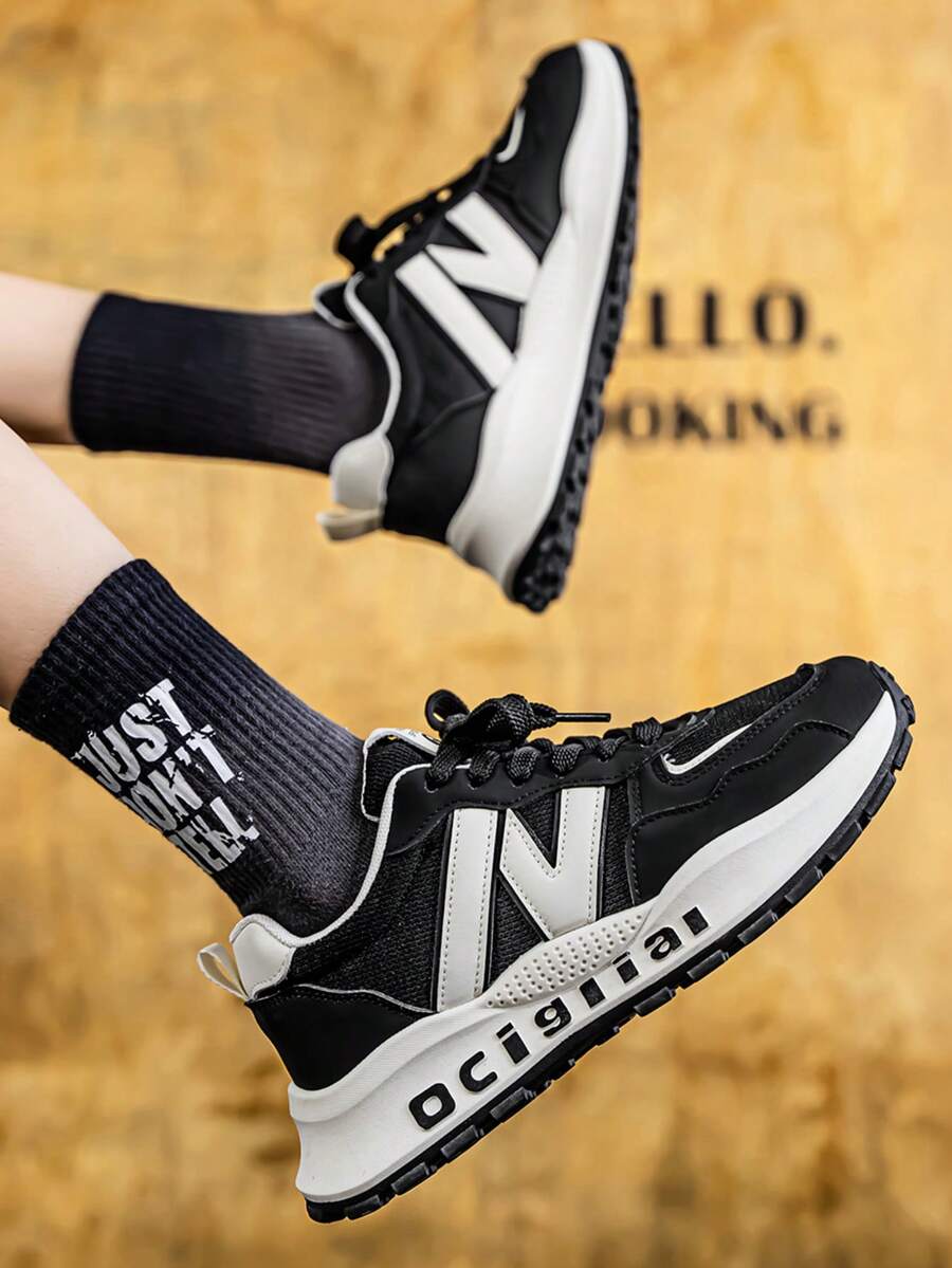 Men's Lightweight Breathable Non-Slip Hiking Shoes, Suitable For Outdoor, Trekking, Walking