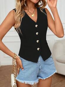 Women's Formal & Casual Office Commute Versatile Suit Vest