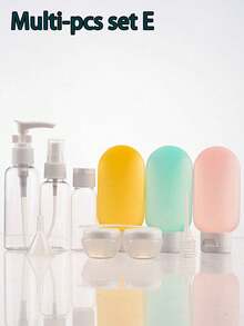 Travel Refillable Bottle Set Spray Lotion Shampoo Shower Gel Tube Bottling Cosmetic Empty Liquid Container Portable Tool Refill Graduation - Multicolor - View 11