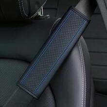 1 pièce Housse de ceinture de sécurité de voiture en PU gaufré, accessoires intérieurs automobiles universels toutes saisons