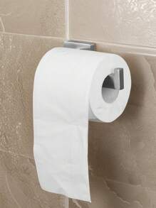 1pc Thickened Square Tube Bathroom Storage Hook, Stainless Steel Towel Ring, Toilet Paper Holder, Bathroom Hanging Rack