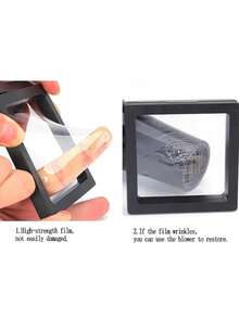 10pcs Transparent PE Film Jewelry Display Cases, Anti-Oxidation Jewelry Storage Boxes, Floating Frame Jewelry Organizers, Portable Jewelry Containers For Pendants, Necklaces, Bracelets, Rings, Coins, Earrings, Medals, Specimens, Bedroom, Living Room, Bathroom, Home Decor, Birthday, Easter, Mother's Day Gifts Summer Storage Organizer Gift Back To School