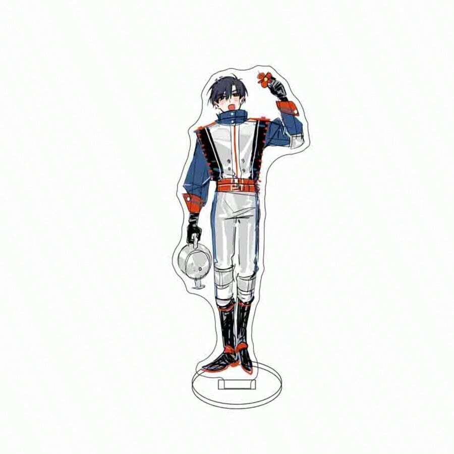 热销动漫异形舞台 LuKa Till Ivan Sua Marty Mizi 15CM 亚克力卡片人物收藏品桌面摆件 DIY 创意亚克力装饰节日礼物送给朋友 - 彩色 - 查看 1