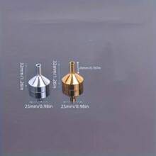 1/2/5/10pcs Metal Mini Funnel For Perfume & Essential Oil Filling, Convenient For Liquid Transfer And Pouring,Kitchen Essentials Funnel Set, Multi-Size For Oil, Wine, And Kitchen Organization, Splatter Proof, Easy Storage For Kitchen Organization