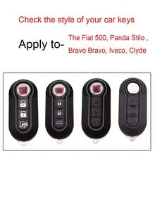 Porte-clés de voiture Fiat 500, pendentif charmant en forme d'ours rose dégradé pailleté pour femme/homme, porte-clés cristal perlé exquis, pendentif pour sac à dos, accessoires mignons, étui de protection en TPU. Convient aux véhicules Fiat 500/Panda/Stilo/Brava/Bravo/Doblo/Iveco. Cadeau idéal pour les amoureux