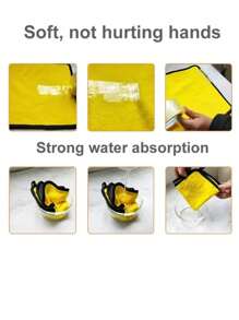 10 piezas de paños de limpieza de microfibra extra gruesos, paños suaves de secado rápido para limpiar ventanas y cristales, toallas de limpieza del hogar, paños para limpiar y secar autos, absorbentes, multiusos, adecuados para automóviles, vidrio, barcos y uso doméstico y en la tienda