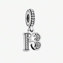 1 Piece Of Birthday/Anniversary Series Charm Silver Plated FIT Bracelet Necklace DIY Jewelry Birthday Gift Anniversary Gift