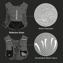Hydration Running Vest Backpack(Only Backpack Without Bladder),Lightweight 5L Running Backpack,Camel Hydration Backpack Water Backpack,Breathable, Adjustable, Reflective Running Hydration Vest, For Cycling, Race, Hiking - Gray Classic - View 5
