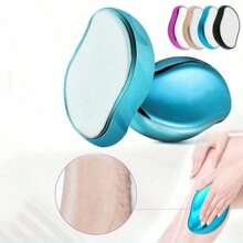 Dispositivo unisex de eliminación de vello con cristal, removedor de vello portátil y suave, reduce la irritación de la piel, asistencia de espejo nano para una eliminación suave, exfoliante, reutilizable para piernas, brazos y espalda, herramienta de depilación para el hogar