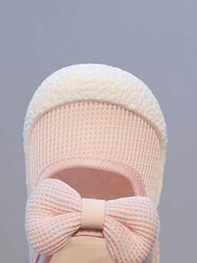 全新春秋钩环设计易穿时尚可爱运动鞋，适合 1-3 岁幼儿女孩，透气网眼鞋面，TPR 防滑软底，室内/户外休闲蝴蝶公主学步鞋，1 双 - 粉色 - 查看 7
