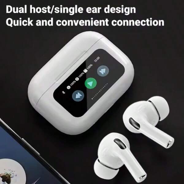 MEIYIXING MEIYIXING A9 Pro Wireless Headphones, Bluetooth 5.4, LED Display, Gaming Headphones, Sports Headphones, High-Fidelity Sound, Low Latency Earbuds, Built-In High-Definition Microphone, Waterproof, Long Battery Life, 200mAh Battery Capacity