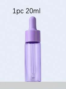 1pc/3pcs 5ml 10ml 15ml 20ml Purple Dropper Bottles Refillable Purple Lid Cosmetic Container Glass Aromatherapy Liquid For Essential Massage Oil Pipette - Multicolor - View 10