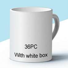 Sublimation Mugs, Cups 11oz Sublimation Ceramic Blank Coffee Mugs,White Cups, Sulimation Blanks, Blank White Mugs-36 Pack Bulk Bundle (36pc White Mug Single Box) - 白色 - 查看 2