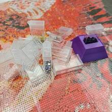 Diamond Painting Tools Kit - Diamond Collection Bottle, Transparent DIY Storage Box, Large Beads Organizer - White - View 9