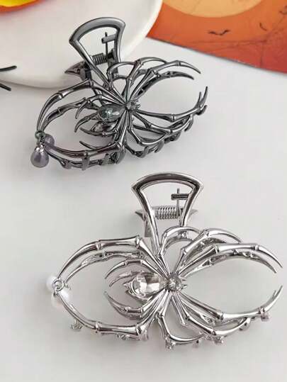 1pc Halloween Black Spider Hair Claw Clips With Pearl Charm Design,Metal Gothic Punk Hair Clips Strong Hold Hair Accessories, Hair Accessories, Hair Accessories Women, Hair Accessory, Hair Accessories Women, Hair Accessories, Hair Tools, Curly Hair Accessories Hair, Hair Accessory, Hair Accessories, Hair Accessories Fall,Travel, Hair Tools,Accessories Women, Hair Stuff,Fall,Hair Accessories, Travel,Hair Accessories Women,Hair Accessory Women,Hair Tools,Hair Stuff,Stuff,Beauty Accessories,Gifts,Travel,Gifts For Women,Hair Stuff,Stocking Stuffers