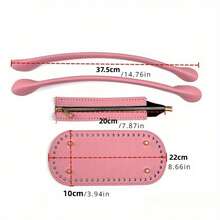 4pcs Handmade DIY Loom Weaving Kit, Including Zippered Bottom, Shoulder Strap, For DIY Wallet Making - Multicolor - View 2