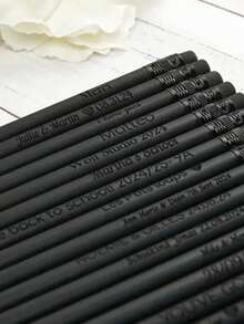 定制雕刻铅笔、个性化文字铅笔、定制铅笔、结婚礼物、定制可擦儿童铅笔、带橡皮擦的素描铅笔、可重复使用铅笔、木色、白色、复古、个性化、独特、送给他、送给她、送给家人、朋友、孩子、学生、员工、客户、商务/工作/办公室、学校、多功能、装饰性、可重复使用、现代、彩色、可爱、复古、卡通、卡哇伊、员工、客户、学生、商务/工作/办公室、学校、DIY - 彩色 - 查看 5