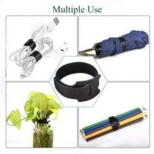 10 Multi-Functional Nylon Buckle Straps With Hooks And Loops, Reusable And Adjustable, Used For Climbing Plants, Supporting And Gardening Applications, Maintenance Tools | Stable Fixation, Organizing Homes And Offices