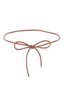1pc Solid Color PU Waist Rope, Suitable For Pairing With Dresses - Waist Rope - View 16