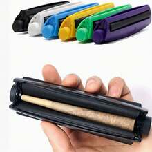 1PC Plastic Cigarette Roller 78mm Conical Manual Cigarette Filler - Black - View 6