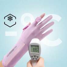 1 szt. Wiosenne/letnie lekkie rękawiczki chroniące przed słońcem, anty-UV, bezpalcowe, z ekranem dotykowym, do jazdy na rowerze, na zewnątrz, oddychające, średniej długości, lodowate, chłodne i cienkie