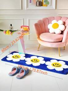 Tapete Faux Wool Atualizado, Tapete Antiderrapante de Plush Curto Extra Espesso, Tapete Absorvente Antiderrapante de Fibra Especial de Poliéster, Tapete Macio Lavável em Máquina para Ambientes Internos, Tapete de Banheiro