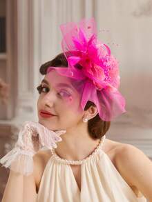 1Pc Fascinators Hats For Women Fancy Tea Party Hats Kentucky Derby Hats Hair Clip For Wedding Party Church Hats