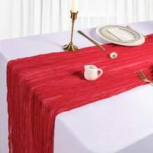 120-Inch (10ft/304.8cm) Purple Easter Cheese Cloth Bohemian Country Cheesecloth Tablecloth, Spring Decor For Weddings, Parties, Birthdays, Home - Multicolor - View 54