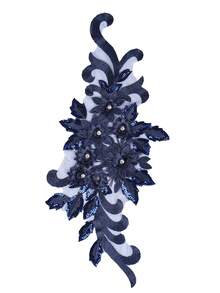 1 Pc Elegant Floral Lace Applique, Pre-Cut Polyester Embroidered Patch In Multiple Colors, Suitable For DIY Wedding Dress And Handcraft Decorations - Multicolor - View 17