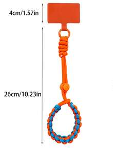 1 pieza Cordón ajustable para teléfono móvil, cuerda corta tejida a mano, anti-robo y anti-caída, funda universal duradera para teléfono móvil - Correa corta para teléfono móvil - Ver 3